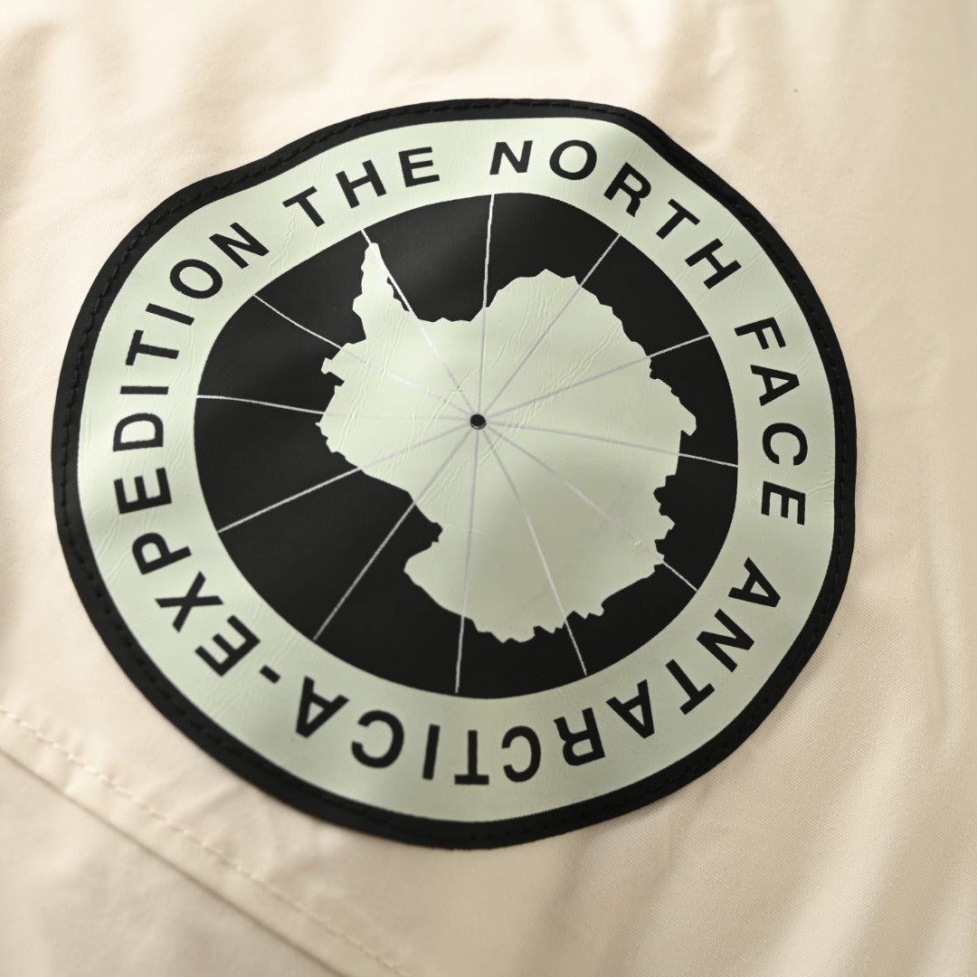 The North Face Summit Series Antarctica Expedition Parka "Cream White" Fur Hood Winter Down Jacket