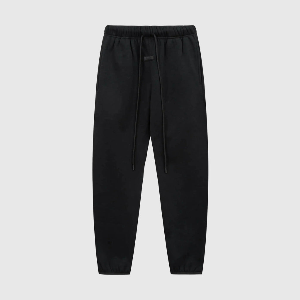 Essentials Black Luxe Fleece Sweatpants – Everyday Comfort Joggers