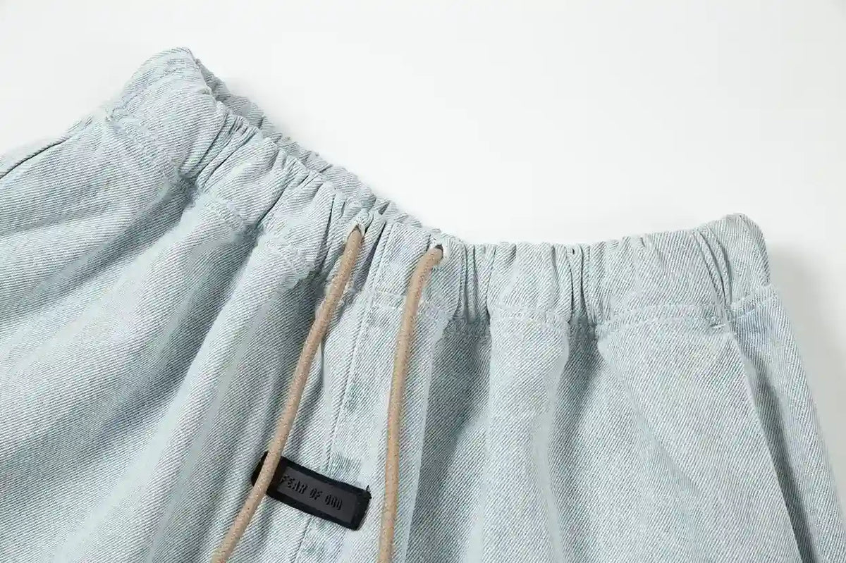Essentials Denim Blue Relaxed Pants by Fear of God – Everyday Streetwear Comfort