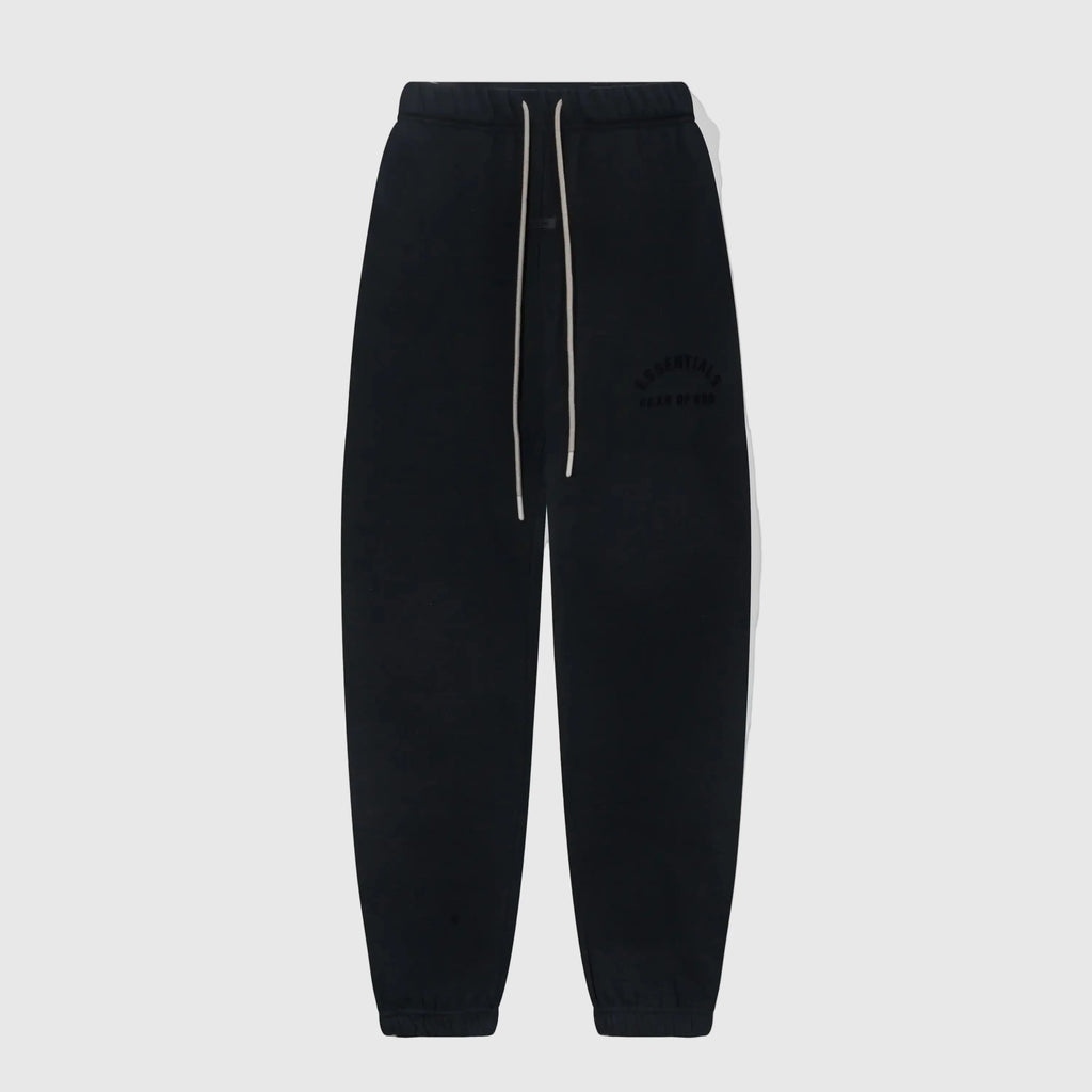 Essentials Black Elevated Fleece Sweatpants – Premium Everyday Joggers