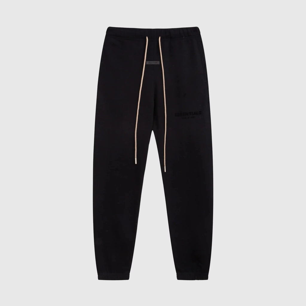 Essentials Black Low-Key Street Sweatpants – Everyday Comfort Joggers