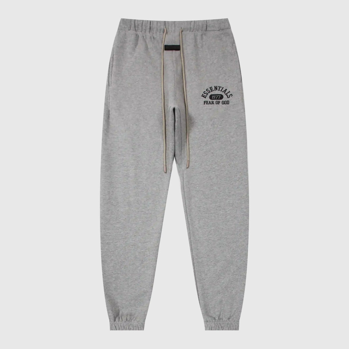 Essentials Dark Heather Oatmeal Everyday Sweatpants – Relaxed Comfort Joggers