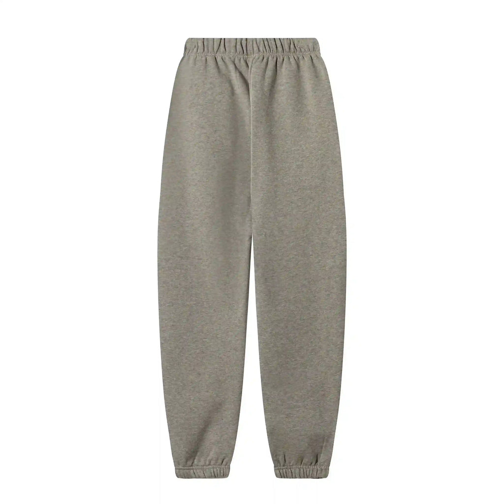 Essentials Heathered Grey Elevated Street Fleece Sweatpants – Everyday Comfort Joggers