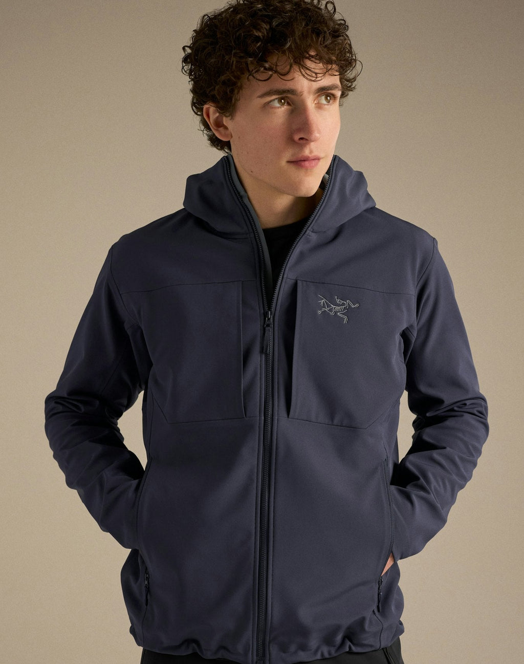 Arc'teryx Gamma MX Men's Hooded Softshell Jacket - Black Sapphire