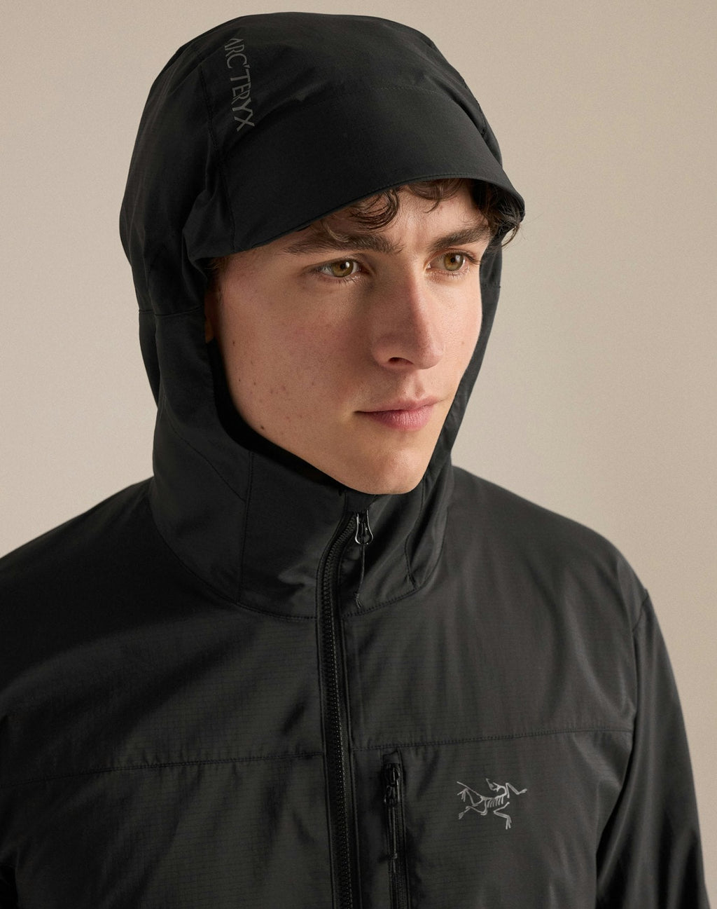Arc'teryx Men's Squamish Hoody Windshell Jacket Black