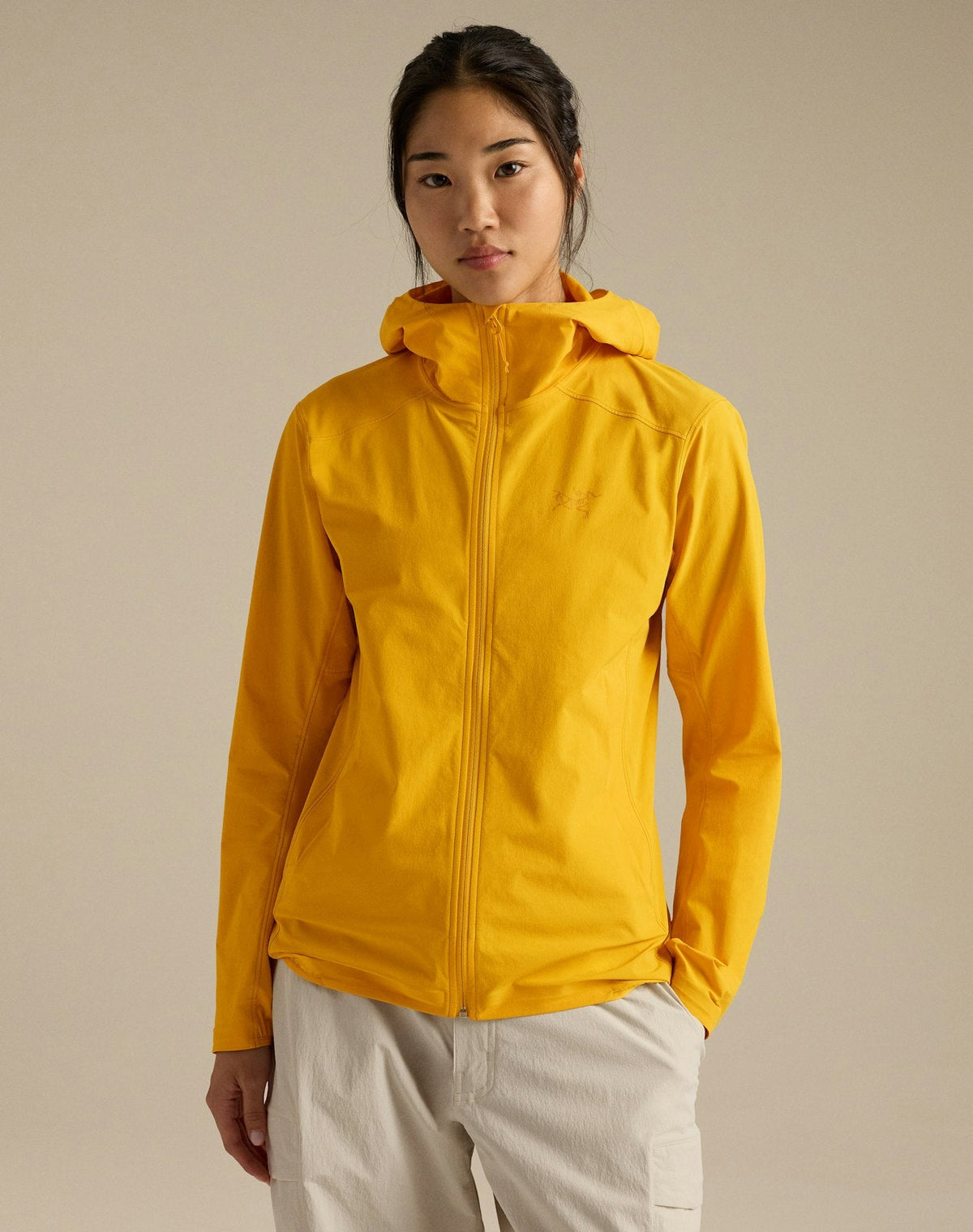 Arc'teryx Gamma Lightweight Hoody Women's Yellow Softshell Windproof Outdoor Jacket