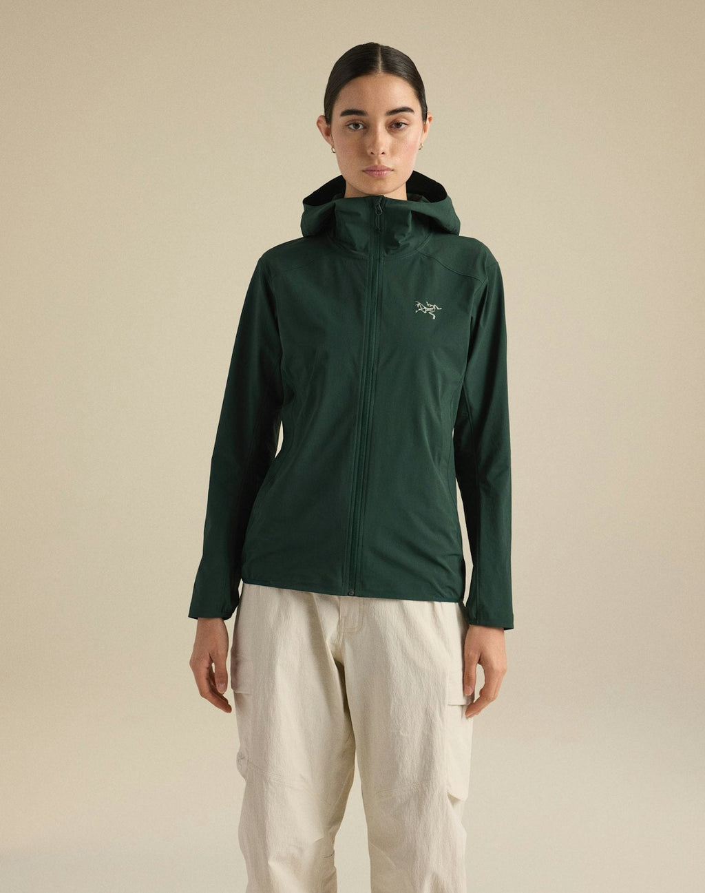 Arc'teryx Gamma Lightweight Hoody Women's Dark Green Softshell Windproof Outdoor Jacket