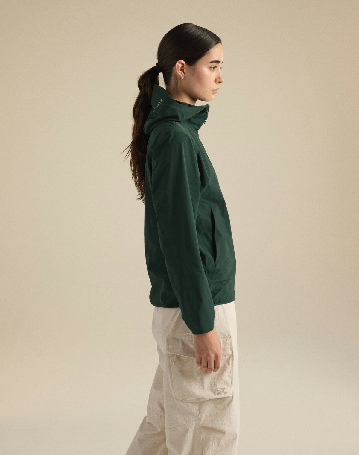 Arc'teryx Gamma Lightweight Hoody Women's Dark Green Softshell Windproof Outdoor Jacket