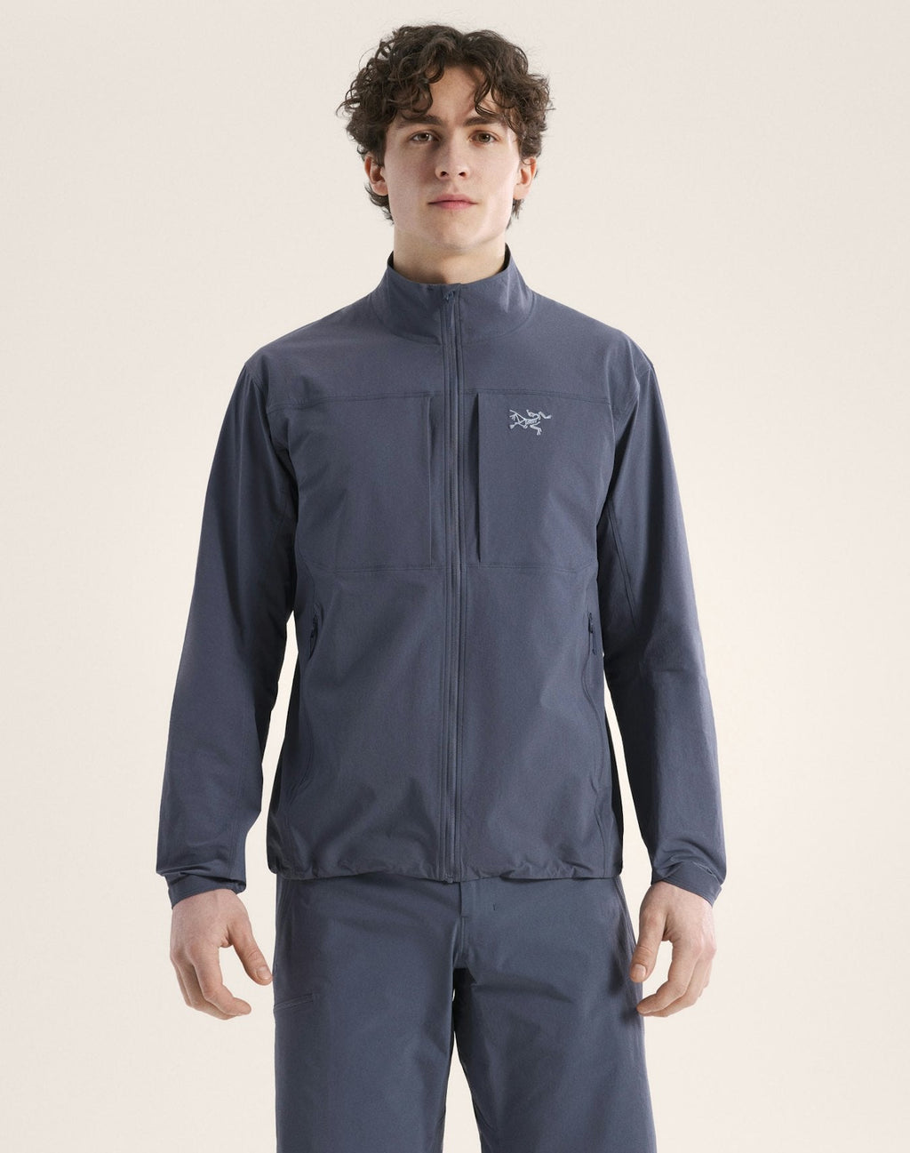 Arc'teryx Gamma Lightweight Jacket Men's Black Sapphire Softshell Windproof Outdoor Coat