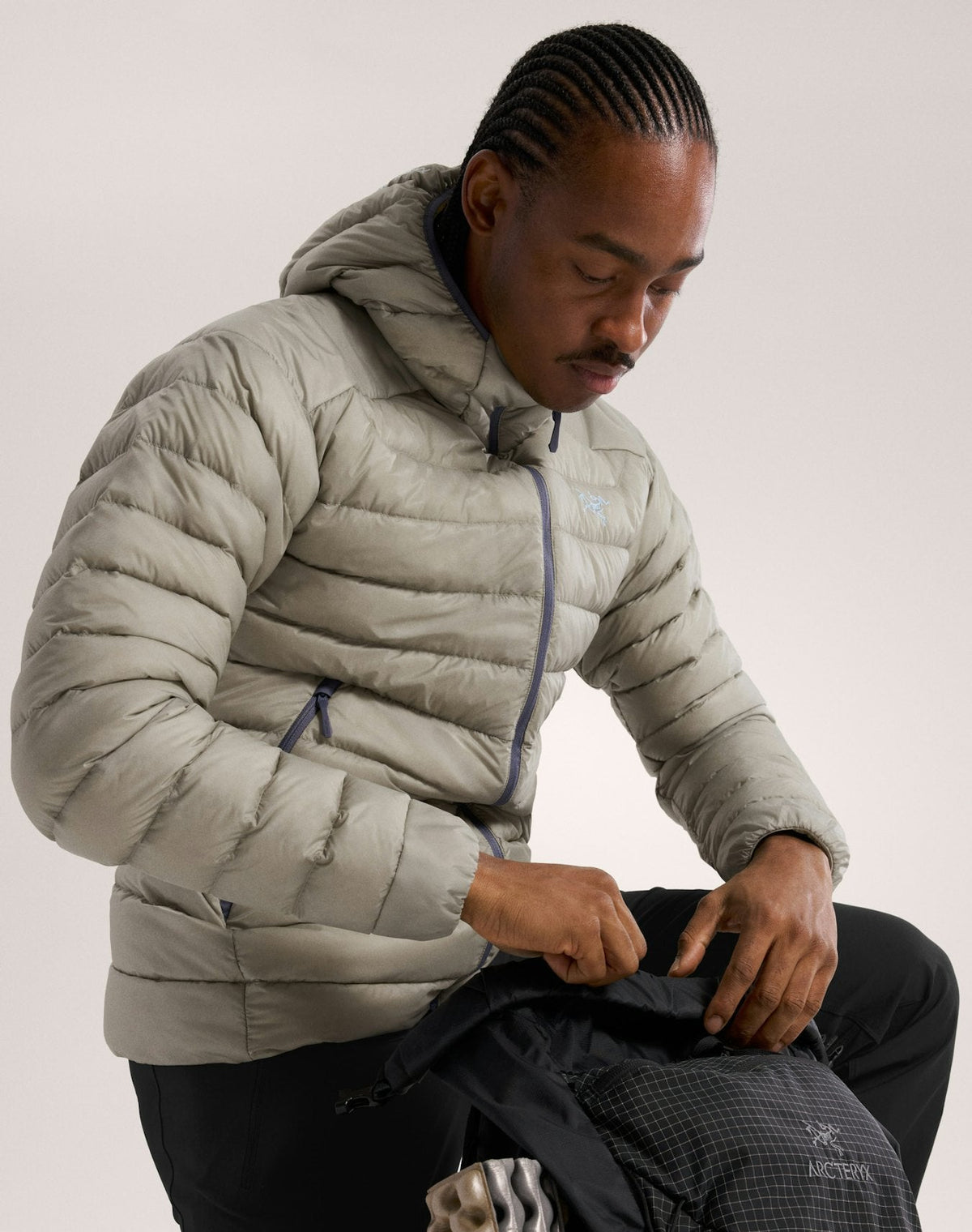Arc'teryx Cerium Hoody Men's Down Jacket "Headwaters" 850 Fill Power Warm Outdoor Winter Coat