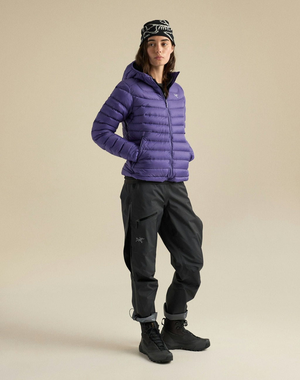 Arc'teryx Cerium Hoody Women's Purple Down Jacket 850 Fill Power Warm Winter Outdoor Coat