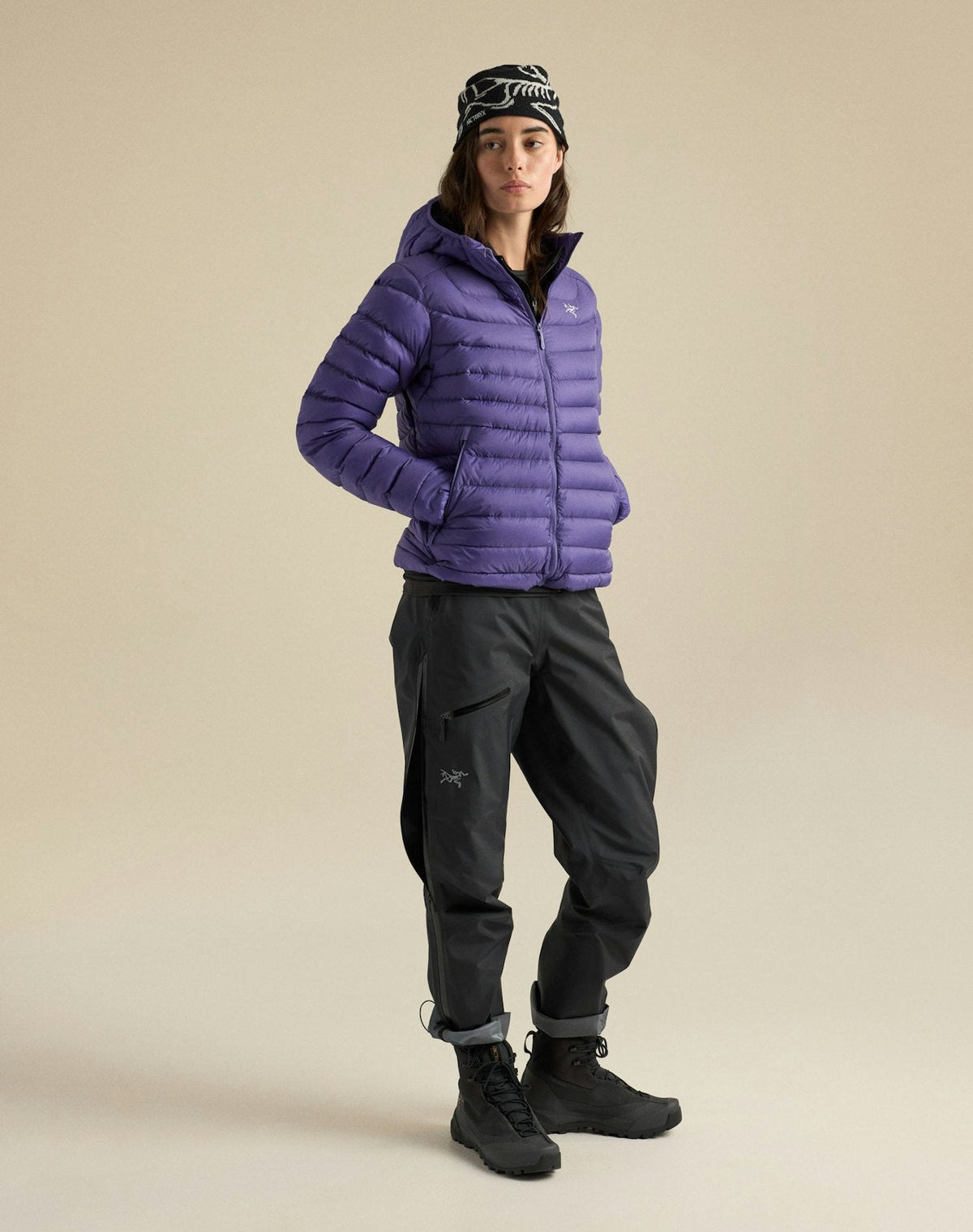 Arc'teryx Cerium Hoody Women's Purple Down Jacket 850 Fill Power Warm Winter Outdoor Coat
