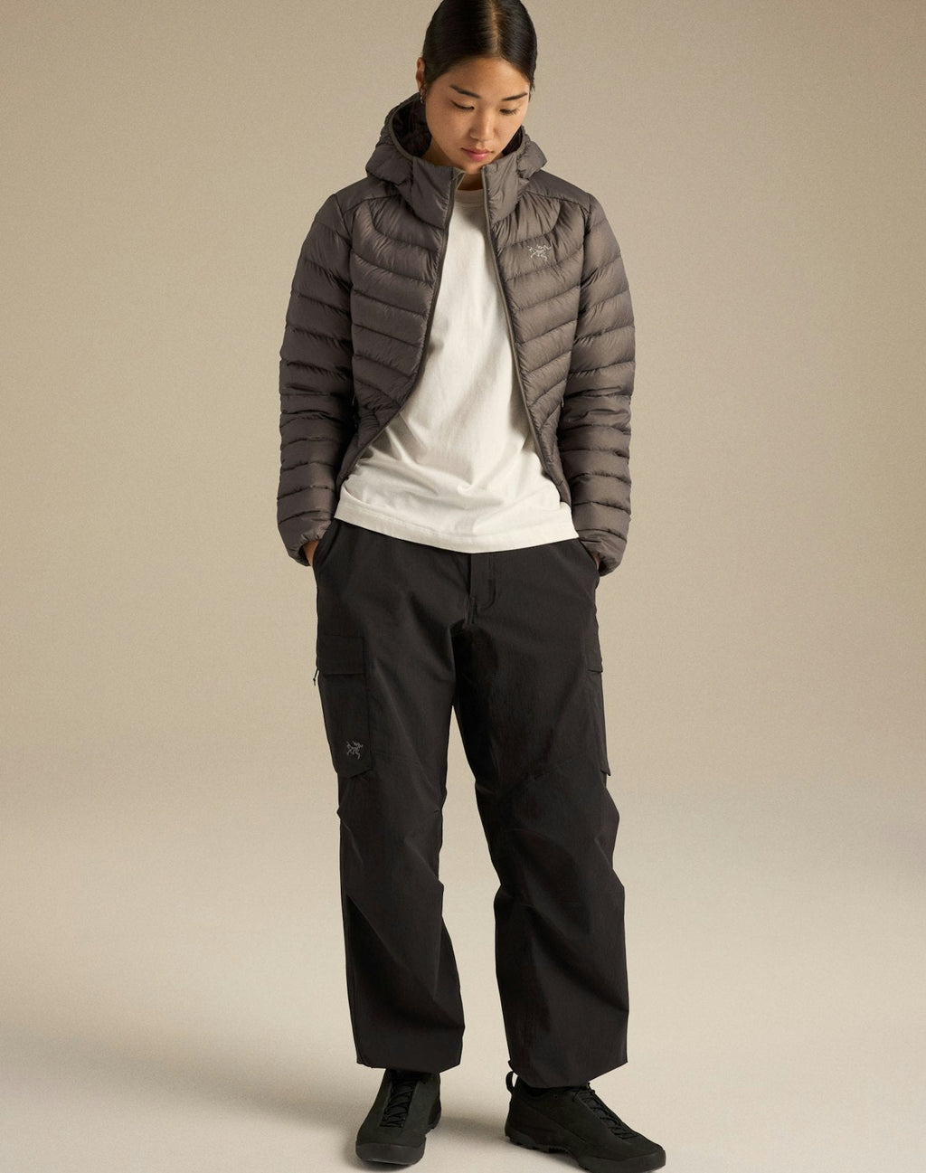 Arc'teryx Cerium Hoody Women's Smoke Grey Down Jacket 850 Fill Power Winter Outdoor Coat