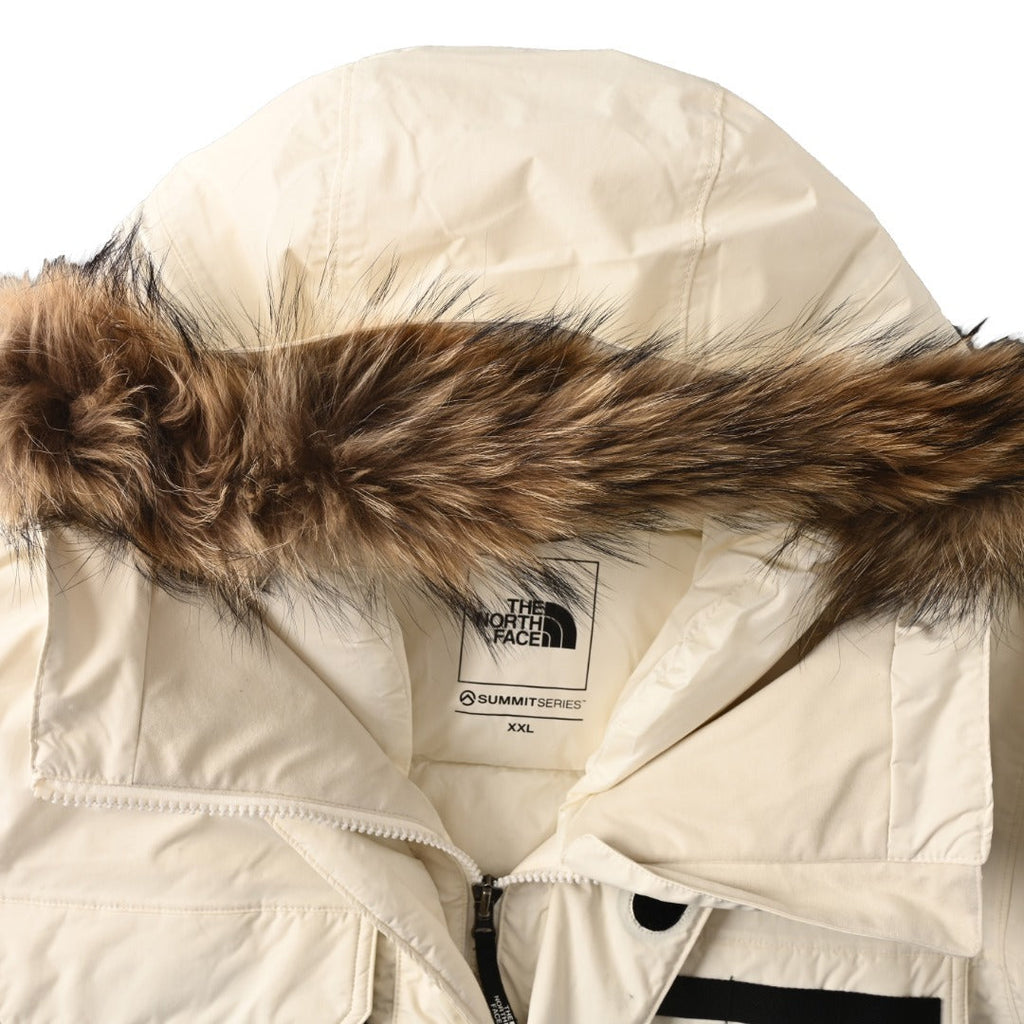 The North Face Summit Series Antarctica Expedition Parka "Cream White" Fur Hood Winter Down Jacket