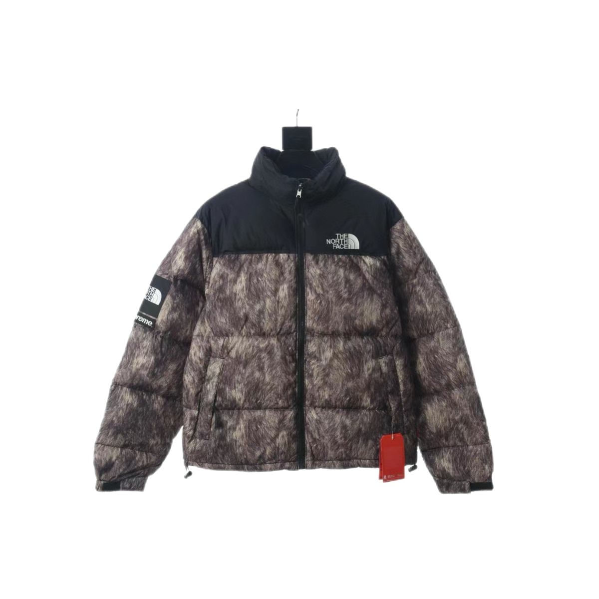 The North Face x Supreme 1996 Retro Nuptse Jacket "Brown Fur Print"