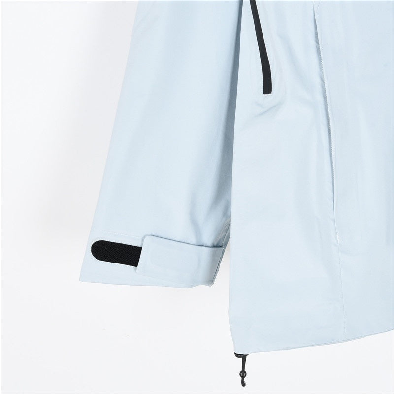 The North Face Summit Series "Light Blue" Men Gore-Tex Hooded Waterproof Hard Shell Jacket