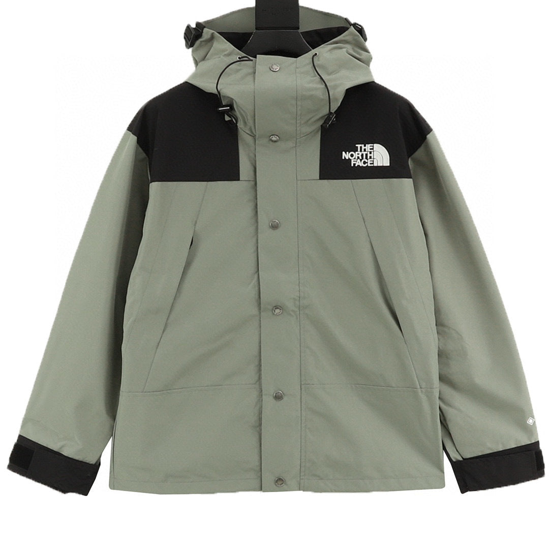 The North Face Mountain Series "Sage Green Black" Men Gore-Tex Waterproof Hooded Hard Shell Jacket