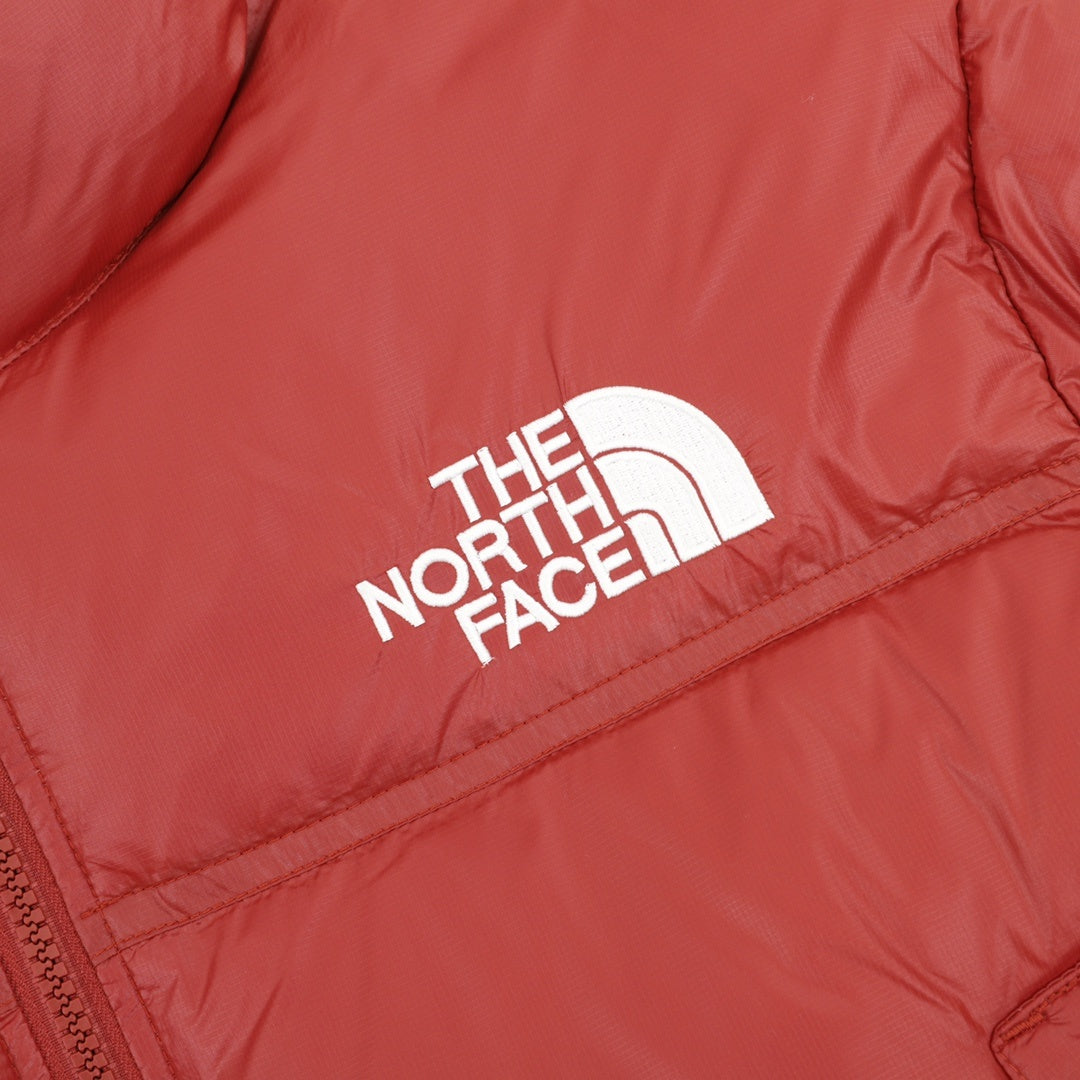 The North Face Women Crop Puffer Down Jacket "Brick Red"