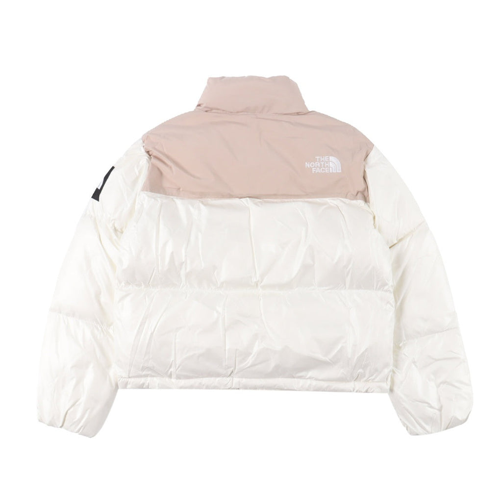 The North Face Retro Puffer Goose Down Jacket "Beige White"