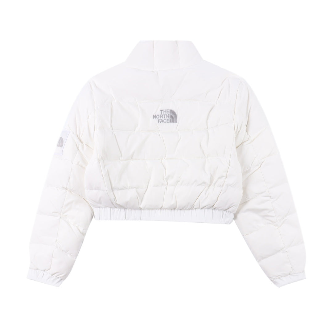 The North Face Women Crop Puffer Down Jacket "White"