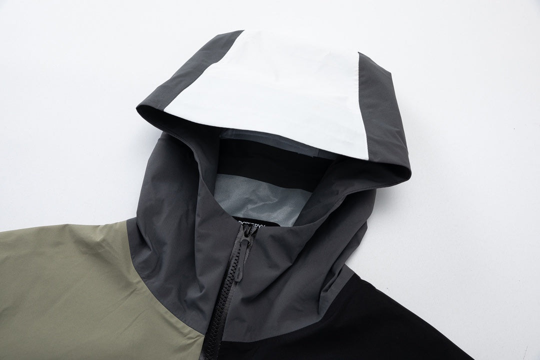 Arc'teryx Beta Series Men's GORE-TEX Hooded Waterproof Shell Jacket in "Multi-Color Patchwork"