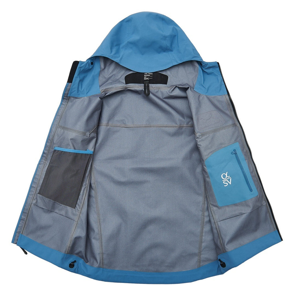 Arc'teryx Alpha SV Series Men's Waterproof Hard Shell Jacket "Blue"