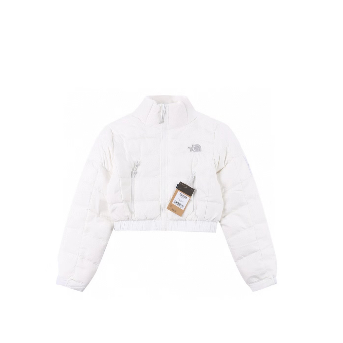The North Face Women Crop Puffer Down Jacket "White"