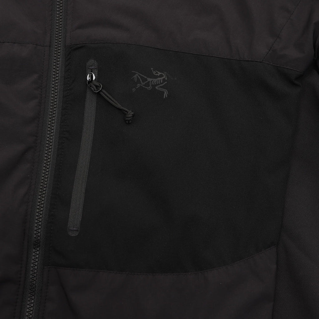 Arc'teryx Atom Series Men's Hooded Lightweight Insulated Jacket in "Black"