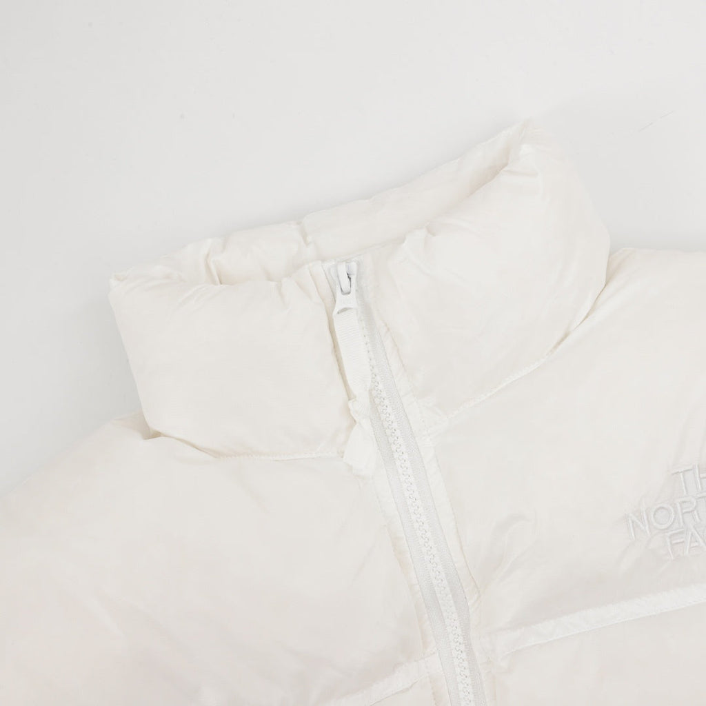 The North Face Women Crop Puffer Down Jacket "Off White"