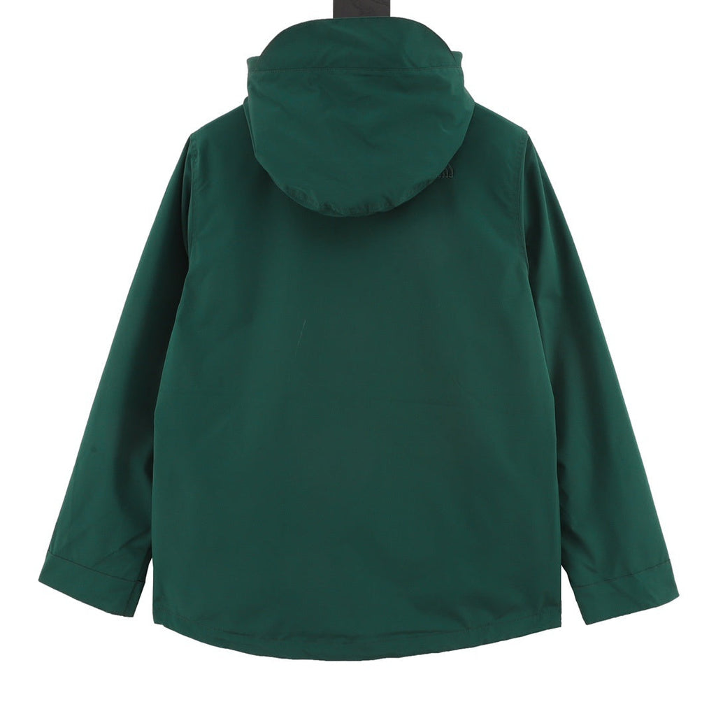 The North Face Series Men Hooded Windproof Rain Jacket "Forest Green"