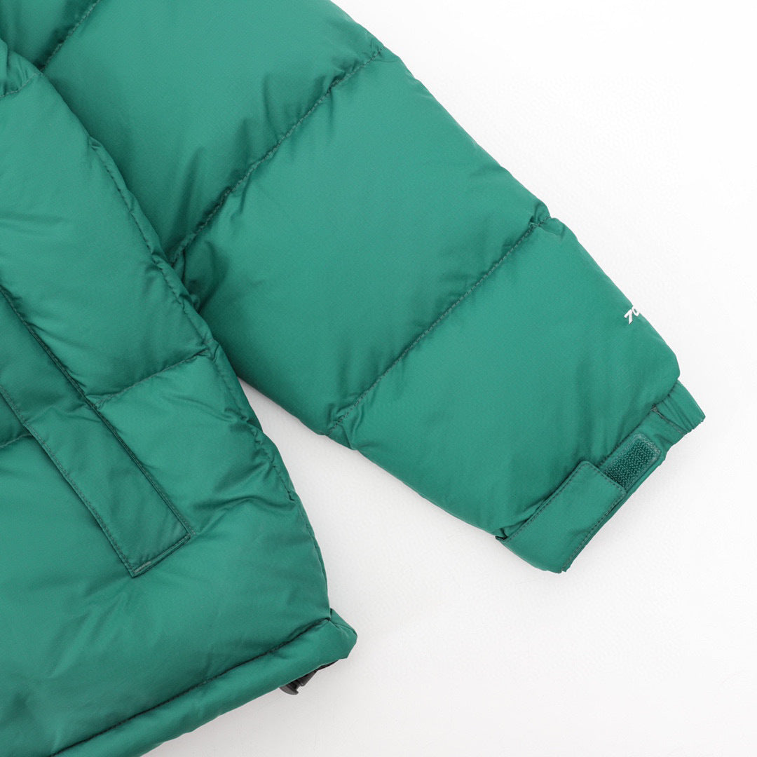 The North Face 1996 Retro Nuptse Series "Emerald Green" Men Hooded Puffer Down Jacket