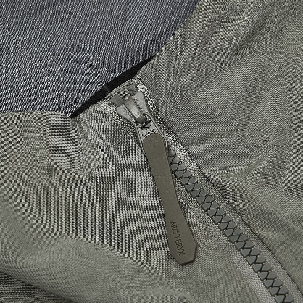 Arc'teryx Alpha SV Series Men's Hooded Waterproof Ski Jacket in "Grey Green"
