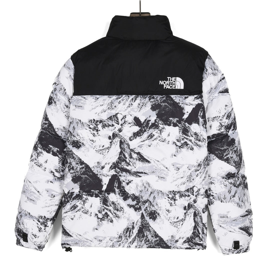 The North Face 1996 Retro Nuptse Series Men Down Jacket "Snow Mountain Print"