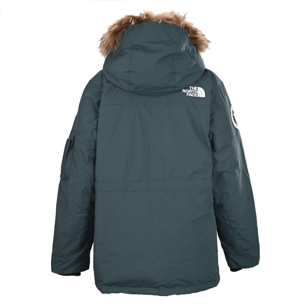 The North Face Summit Series Antarctica Expedition Parka "Deep Teal" Men Winter Fur Hood Down Jacket