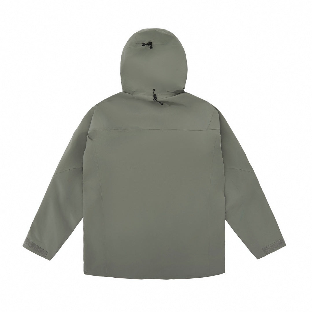 Arc'teryx Alpha SV Series Men's Hooded Waterproof Ski Jacket in "Grey Green"
