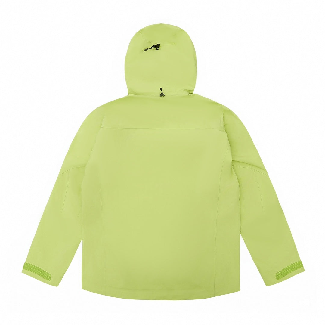 Arc'teryx Alpha SV Series Men's Hooded Waterproof Outdoor Jacket in "Lime Green"