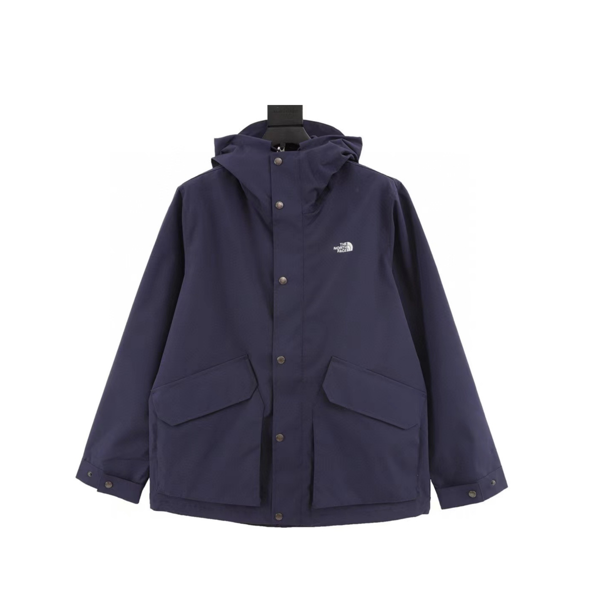 The North Face Series Men Hooded Windproof Rain Jacket "Navy Blue"