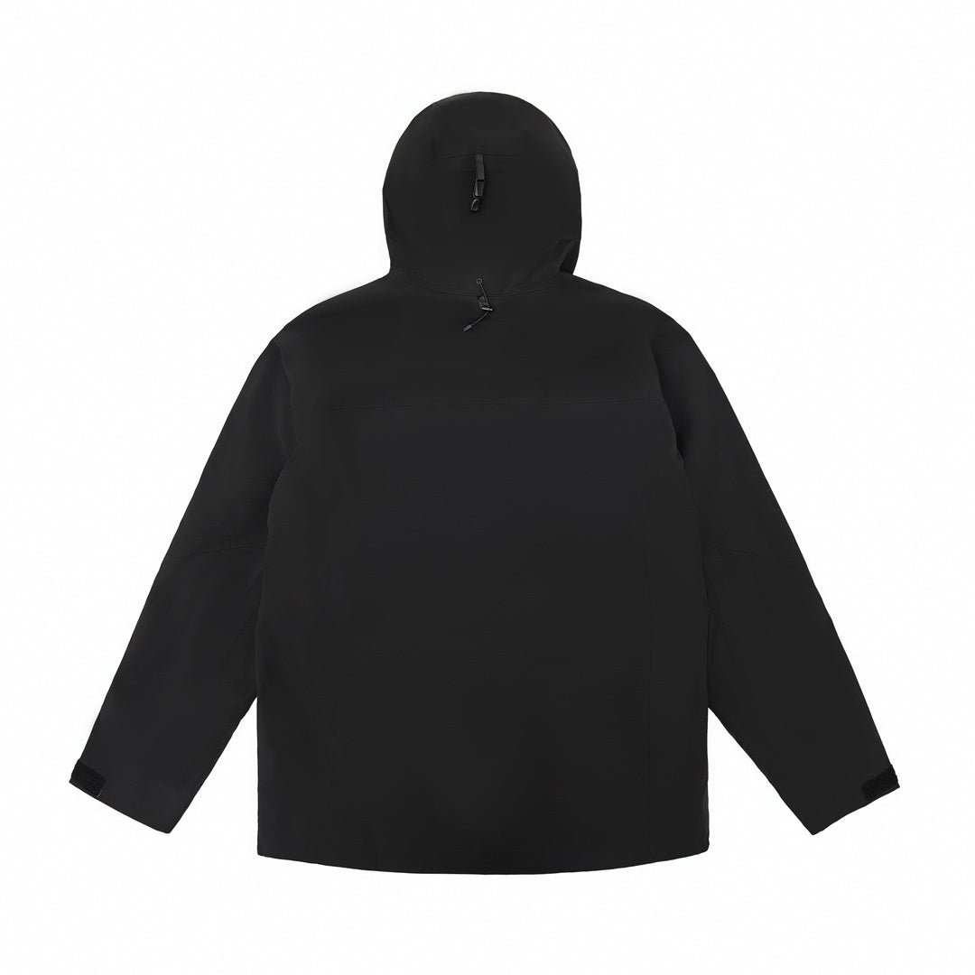Arc'teryx Beta AR Series Men's Hooded Waterproof Hiking Jacket in "Black"