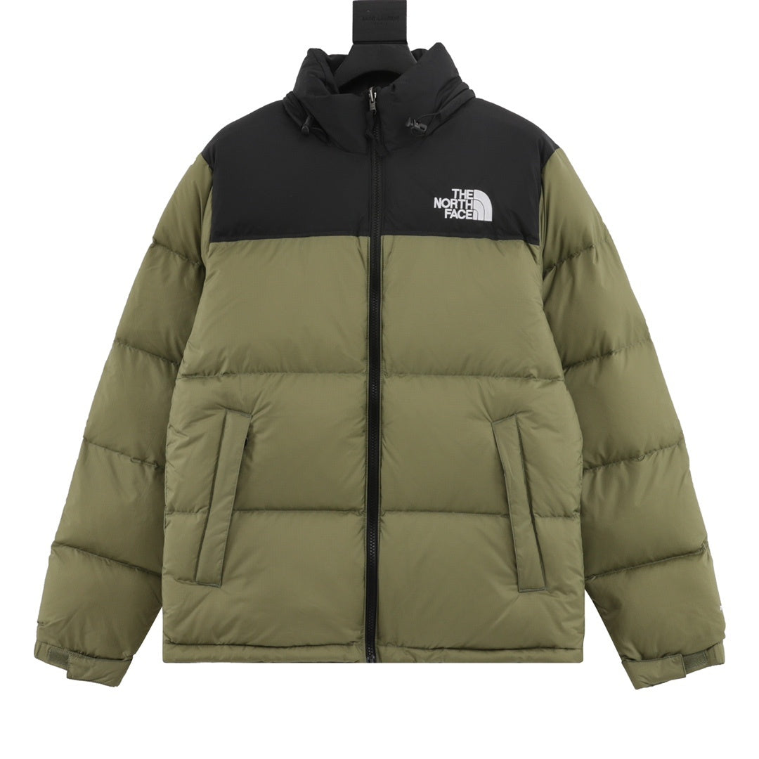 The North Face 1996 Retro Nuptse Series "Olive Green" Men Hooded Puffer Down Jacket