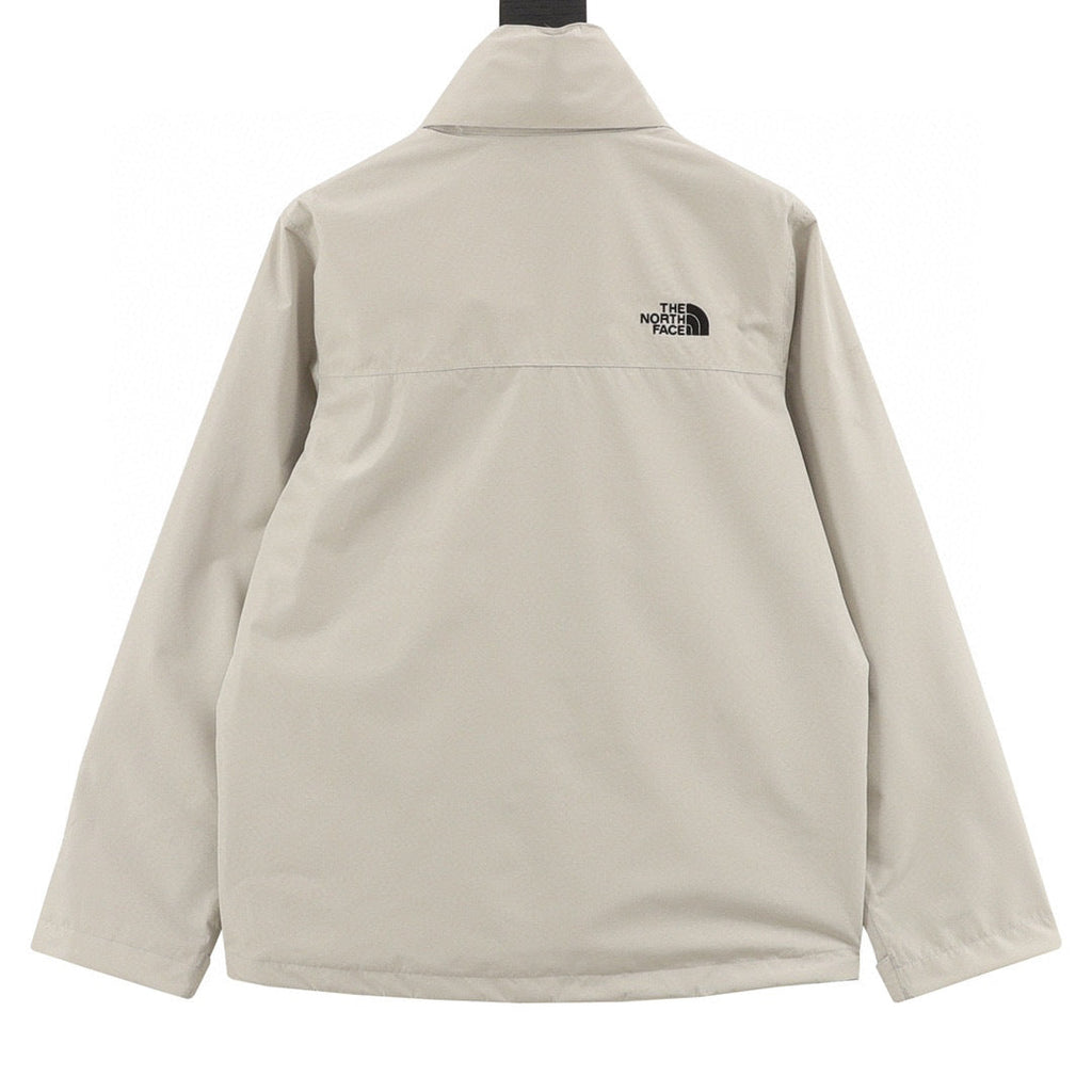The North Face Venture Series "Beige" Men Waterproof Stand Collar Windbreaker Jacket