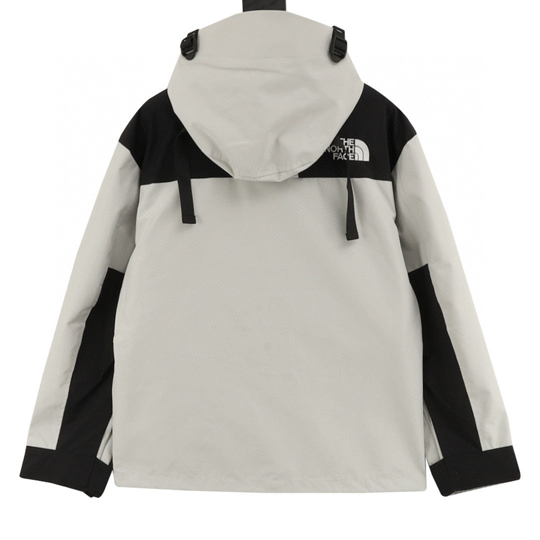 The North Face Mountain Series "Light Gray Black" Men Gore-Tex Waterproof Hooded Hard Shell Jacket