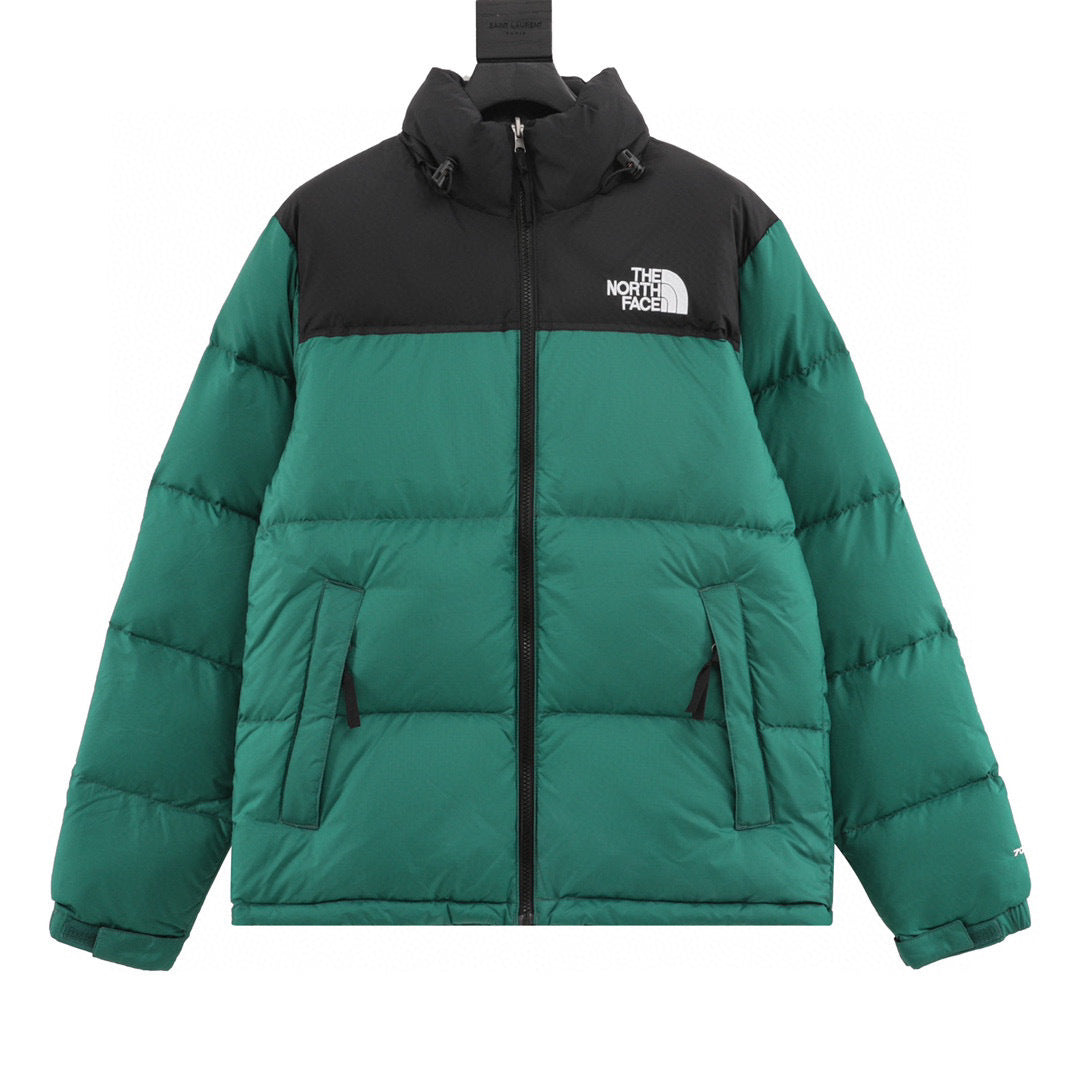 The North Face 1996 Retro Nuptse Series "Emerald Green" Men Hooded Puffer Down Jacket