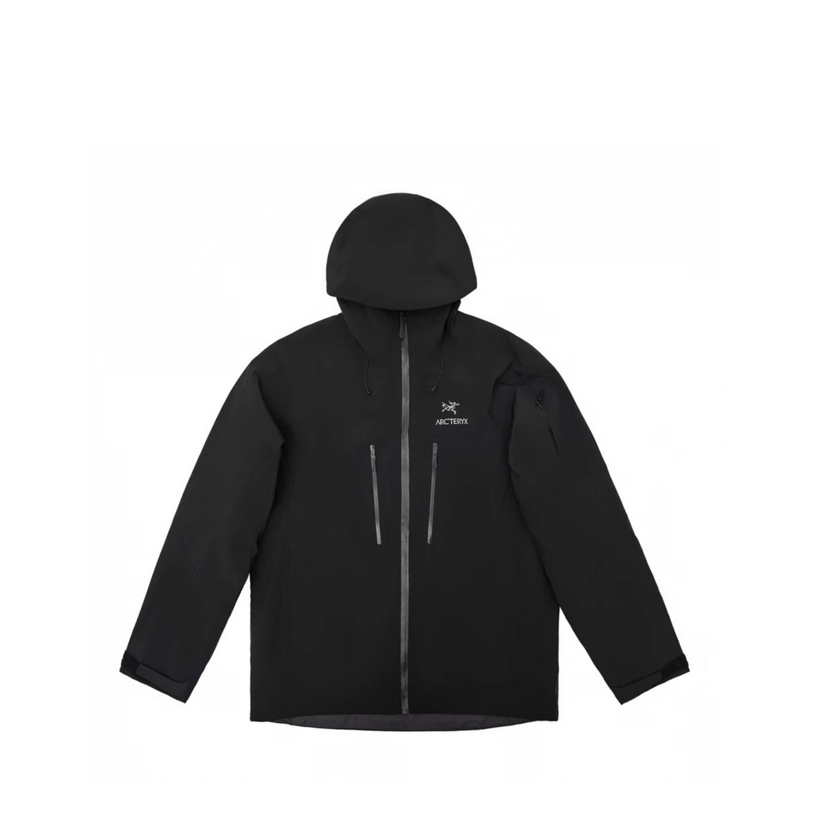 Arc'teryx Beta AR Series Men's Hooded Waterproof Hiking Jacket in "Black"