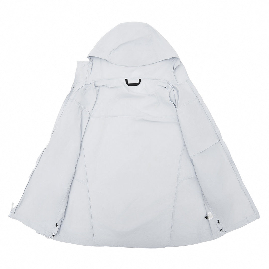 Arc'teryx Squamish Series Men's Hooded Windbreaker "Light Grey"-Outdoor sun-protection clothing