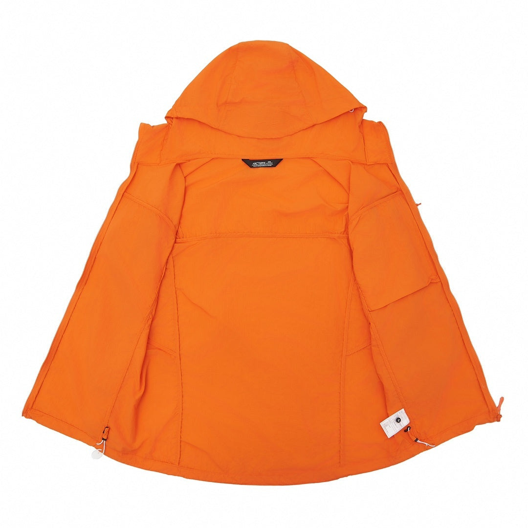 Arc'teryx Squamish Series Men's Hooded Windbreaker "Orange"-Outdoor sun-protection clothing