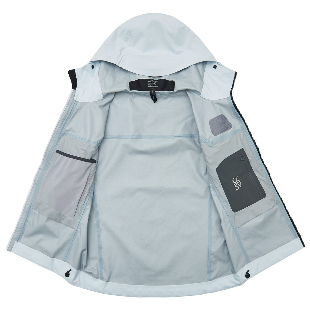 Arc'teryx Alpha SV Series Men's Waterproof Hard Shell Jacket "Light Blue"