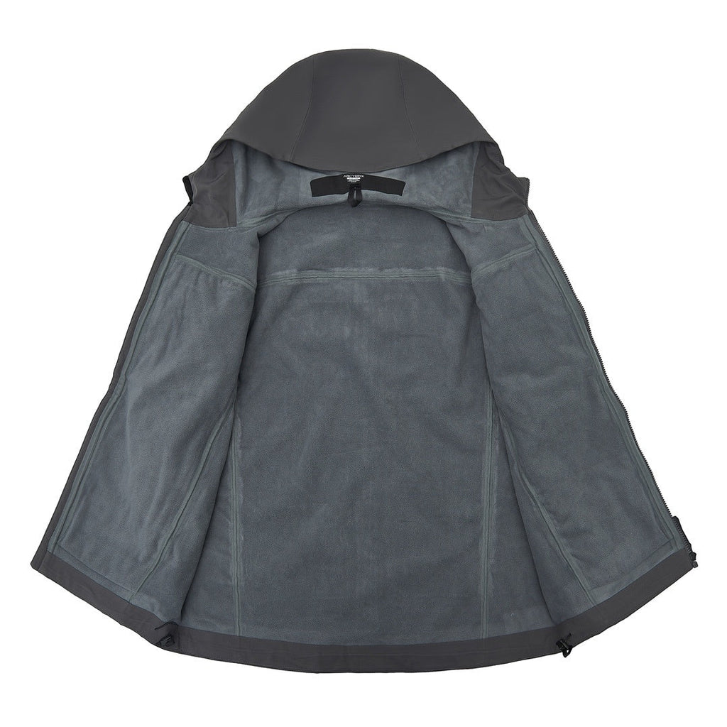 Arc'teryx Gamma Series Men's Fleece Lined Hooded Softshell Jacket in "Dark Grey"