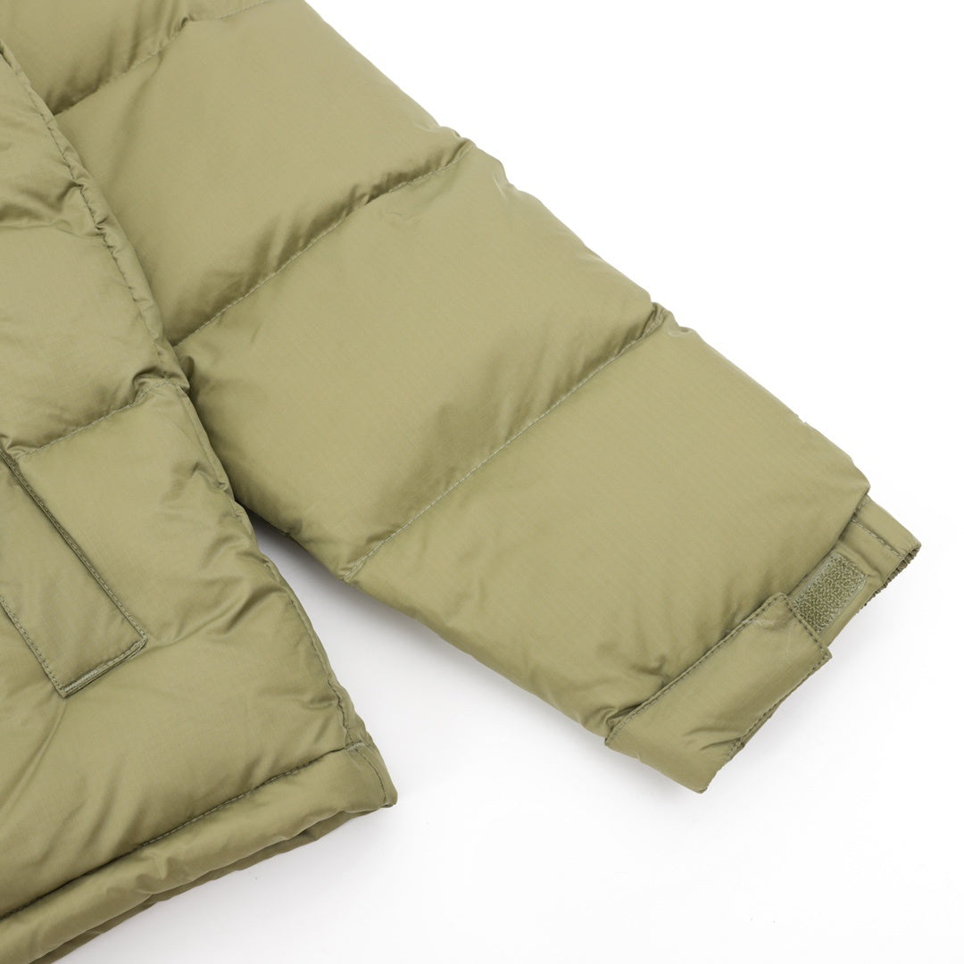 The North Face 1996 Retro Nuptse Series "Olive Green" Men Hooded Puffer Down Jacket