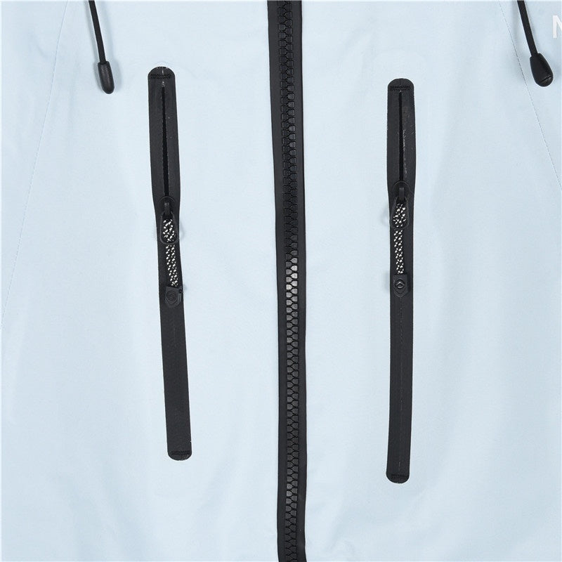 The North Face Summit Series "Light Blue" Men Gore-Tex Hooded Waterproof Hard Shell Jacket