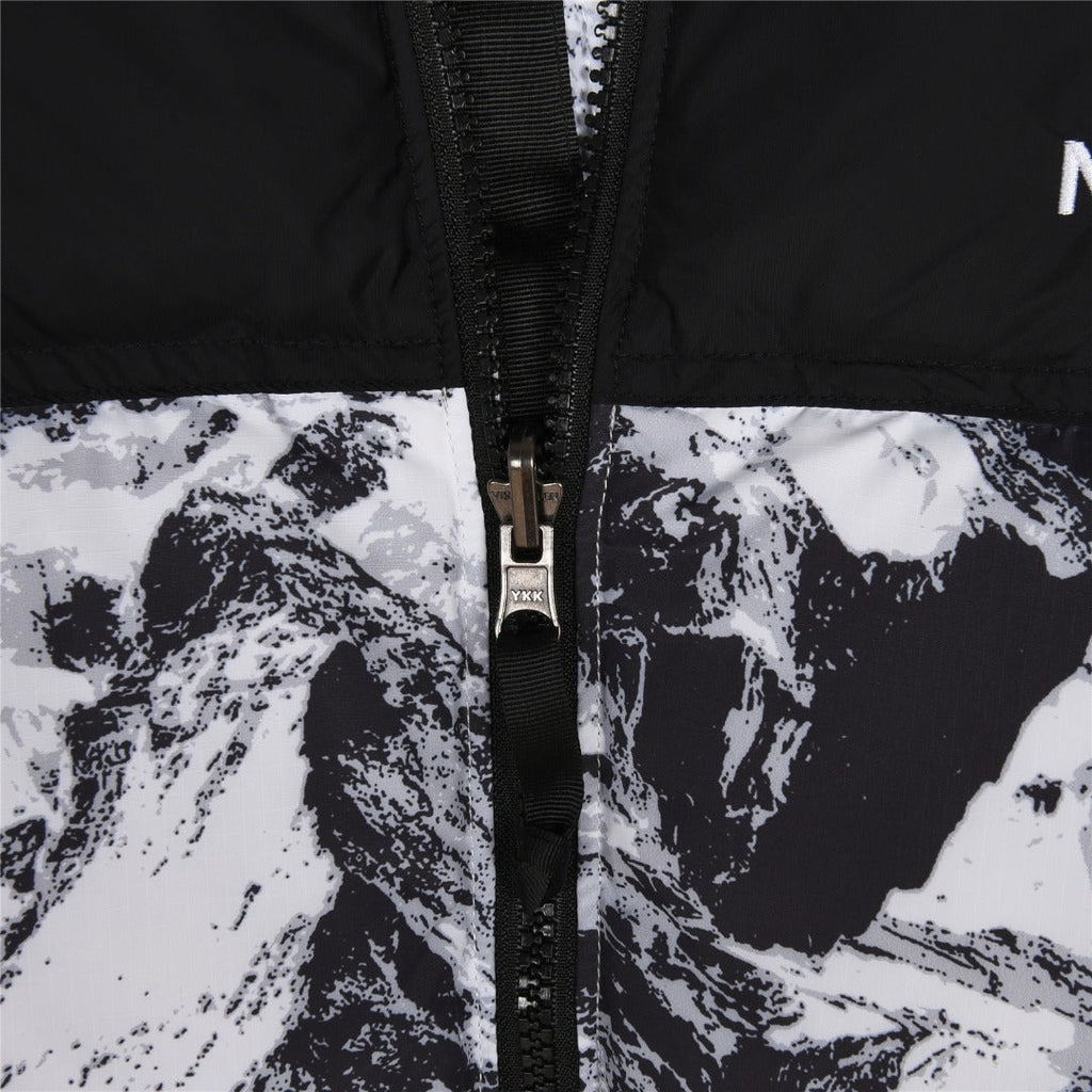 The North Face 1996 Retro Nuptse Series Men Down Jacket "Snow Mountain Print"